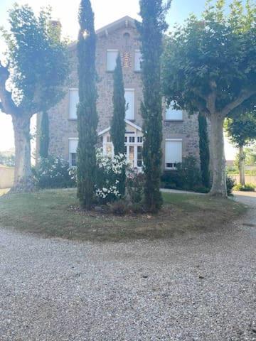 Chambres privées dans maison avec grand parc et piscine proche Via Rhona Andancette Esterno foto
